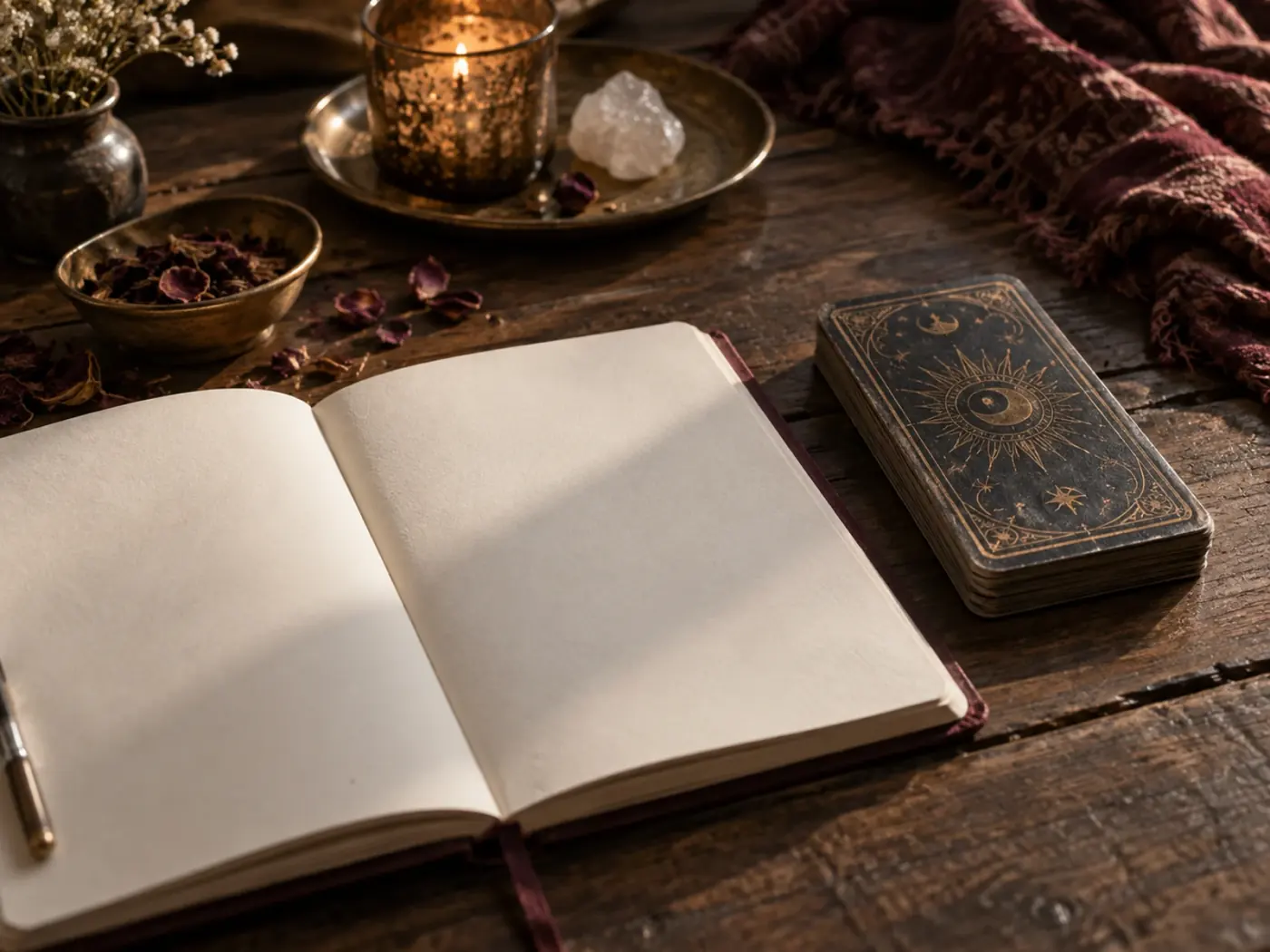 What to ask a tarot reader so the session is worth it: cards on the reading table